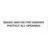 One Hour Fire Barrier Protect All Openings Stencil